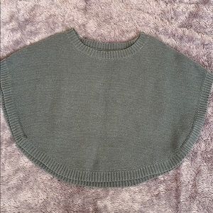 Express gray knit poncho size small